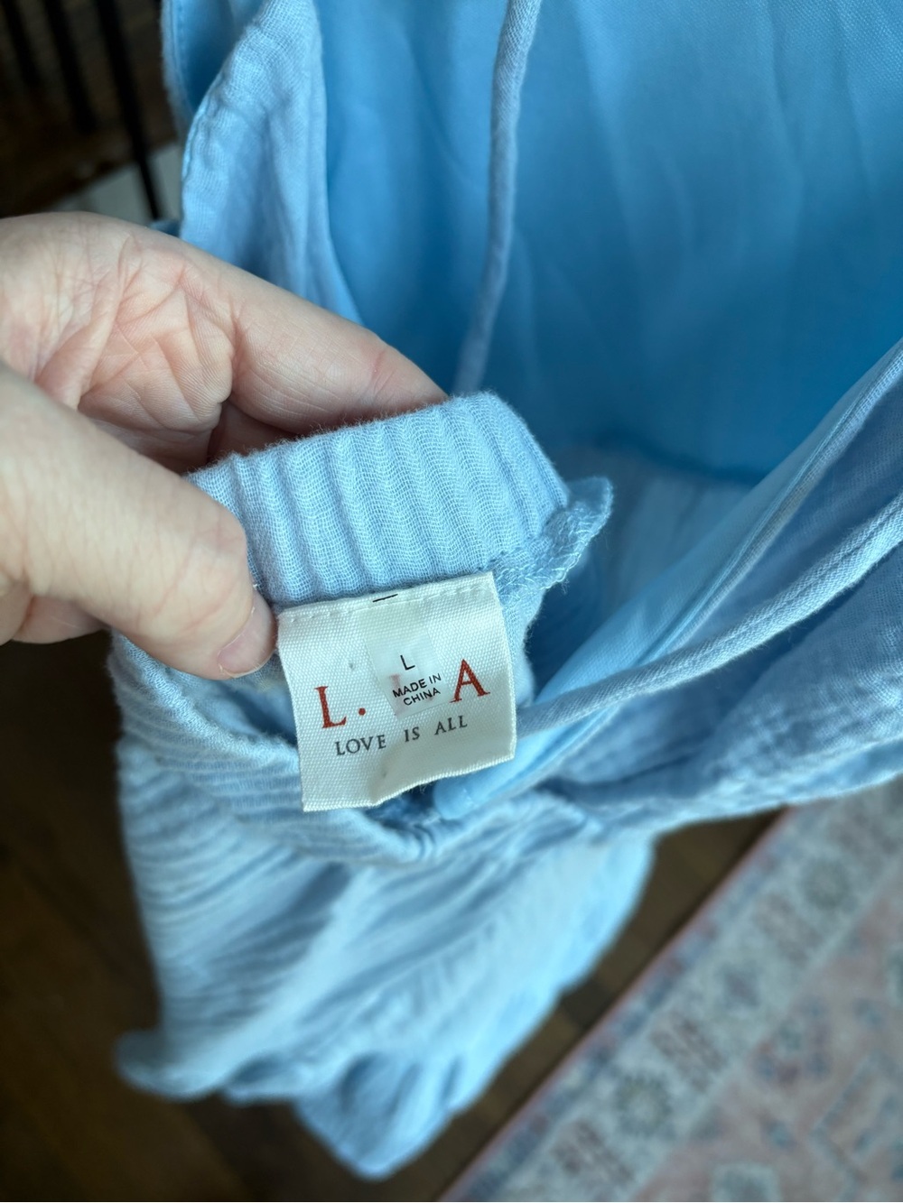 Light Blue Ruffle-Hem Mini Skirt — Soft Tiered Summer Style - Picture 3 of 5